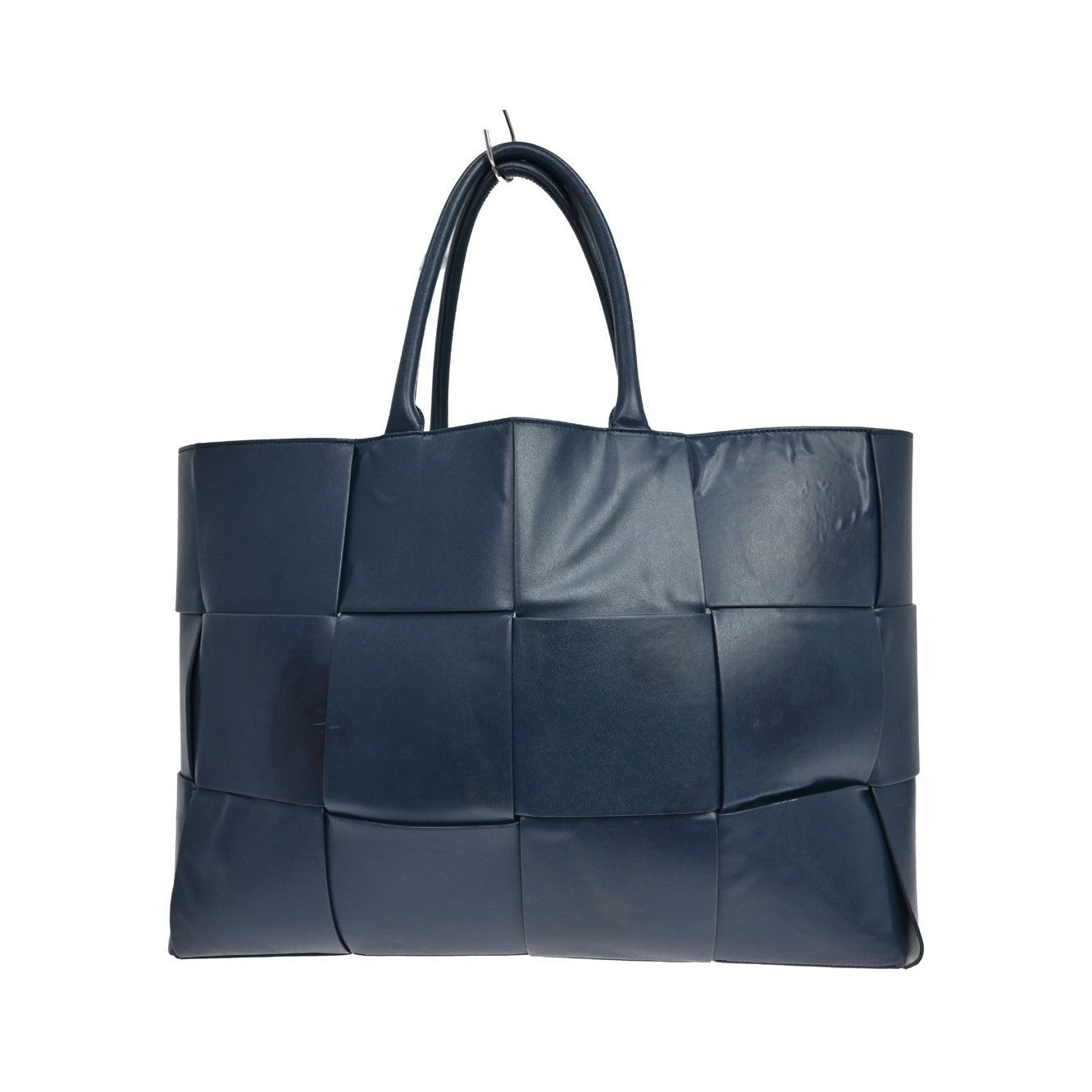 Bottega Veneta Arco Tote Maxi Intrecciato Leather, Navy, Leather, Tote Bag