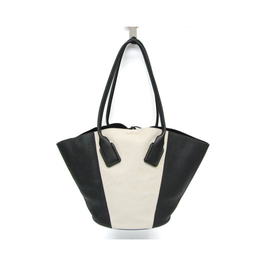 Bottega Veneta Basket Leather, Black, Leather, Tote Bag