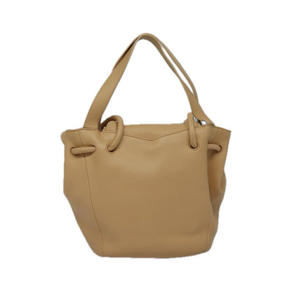 Bottega Veneta Beak Leather, Beige, Leather, Tote Bag