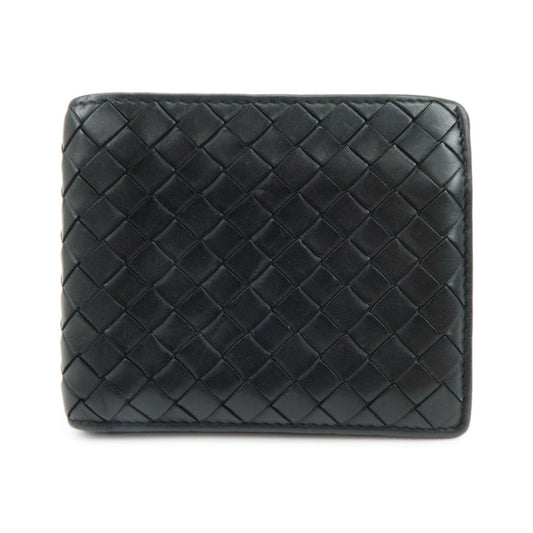 Bottega Veneta Bifold Intrecciato Nappa, Black, Leather, Wallet