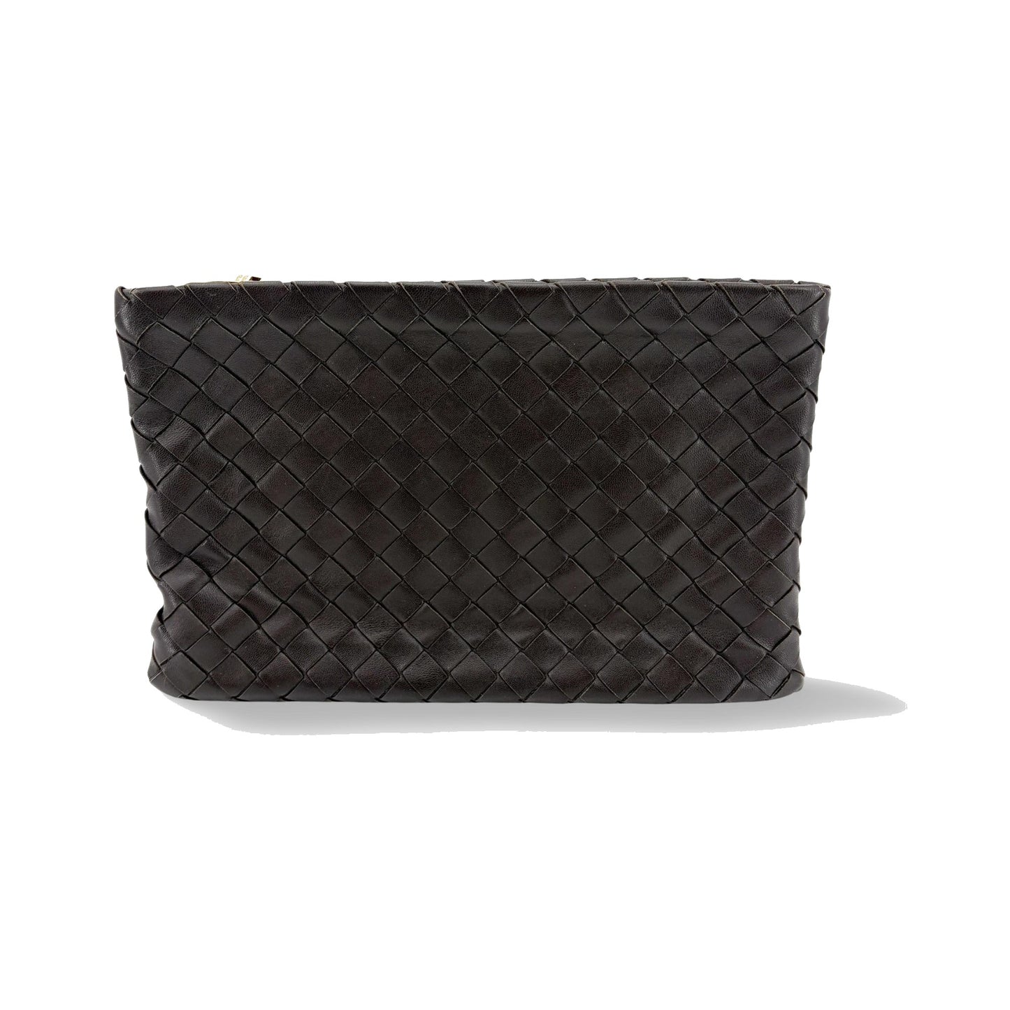 Bottega Veneta Braided Intrecciato Leather and Metal, Brown, Leather, Bracelet
