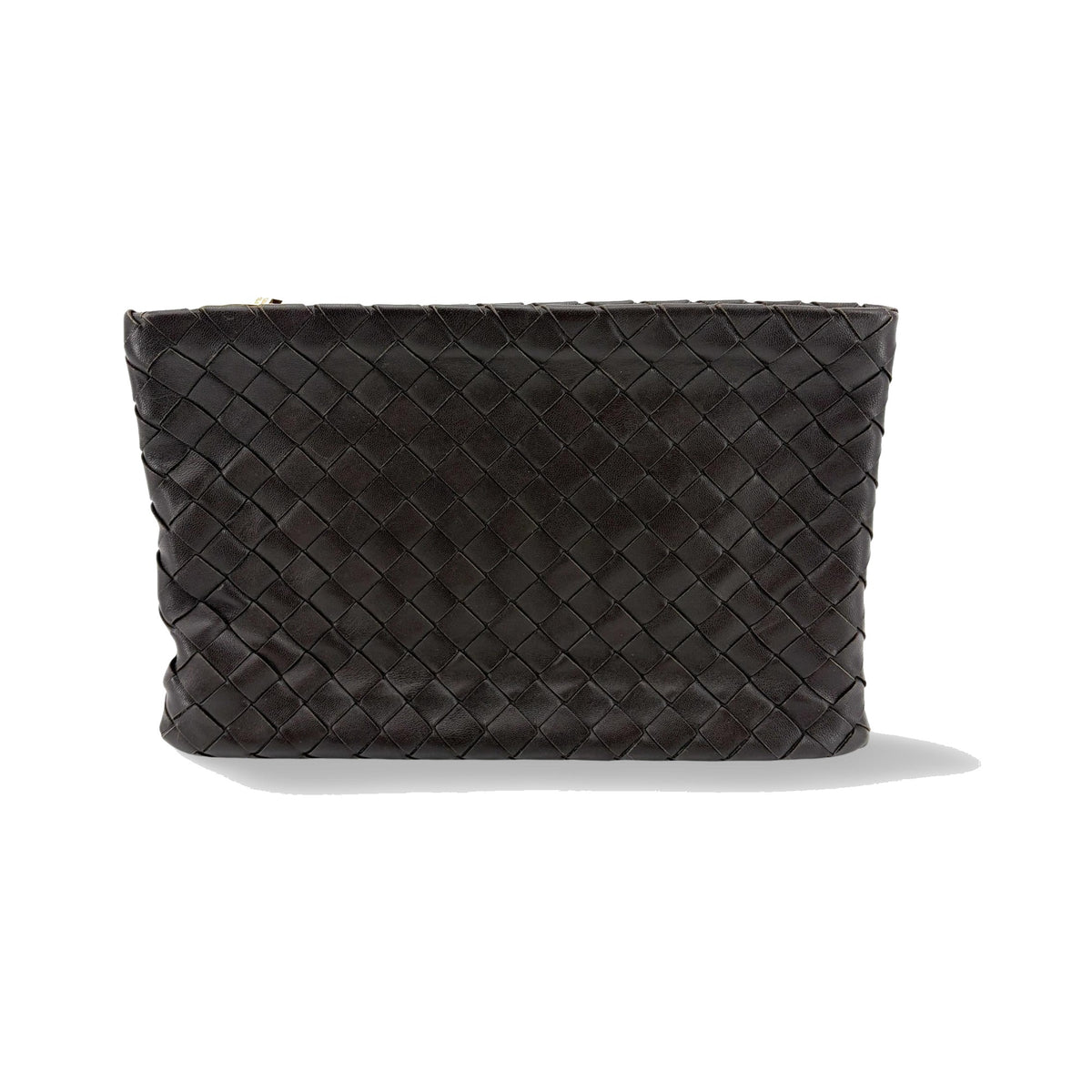 Bottega Veneta Braided Intrecciato Leather and Metal, Brown, Leather, Bracelet