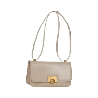 Bottega Veneta BV Classic Textured Calfskin, Beige, Leather, Handbag