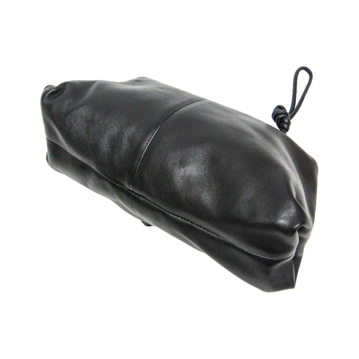 Bottega Veneta BV Trine Fold Clutch Leather, Black, Leather, Clutch