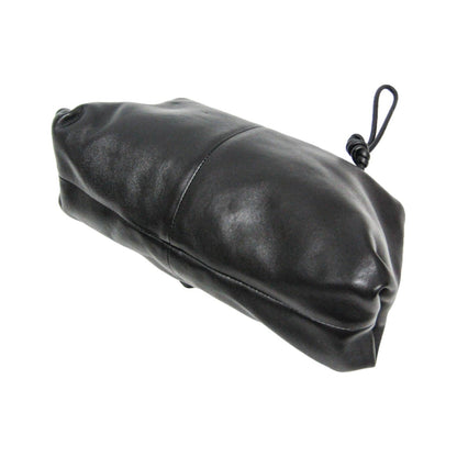 Bottega Veneta BV Trine Fold Clutch Leather, Black, Leather, Clutch
