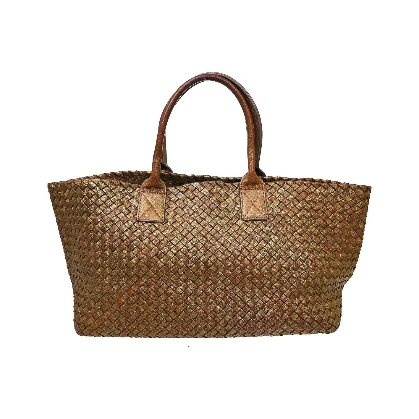Bottega Veneta Cabat Tote Intrecciato Nappa, Brown, Leather, Tote Bag
