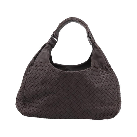 Bottega Veneta Campana Hobo Intrecciato Nappa, Brown, Leather, Shoulder Bag