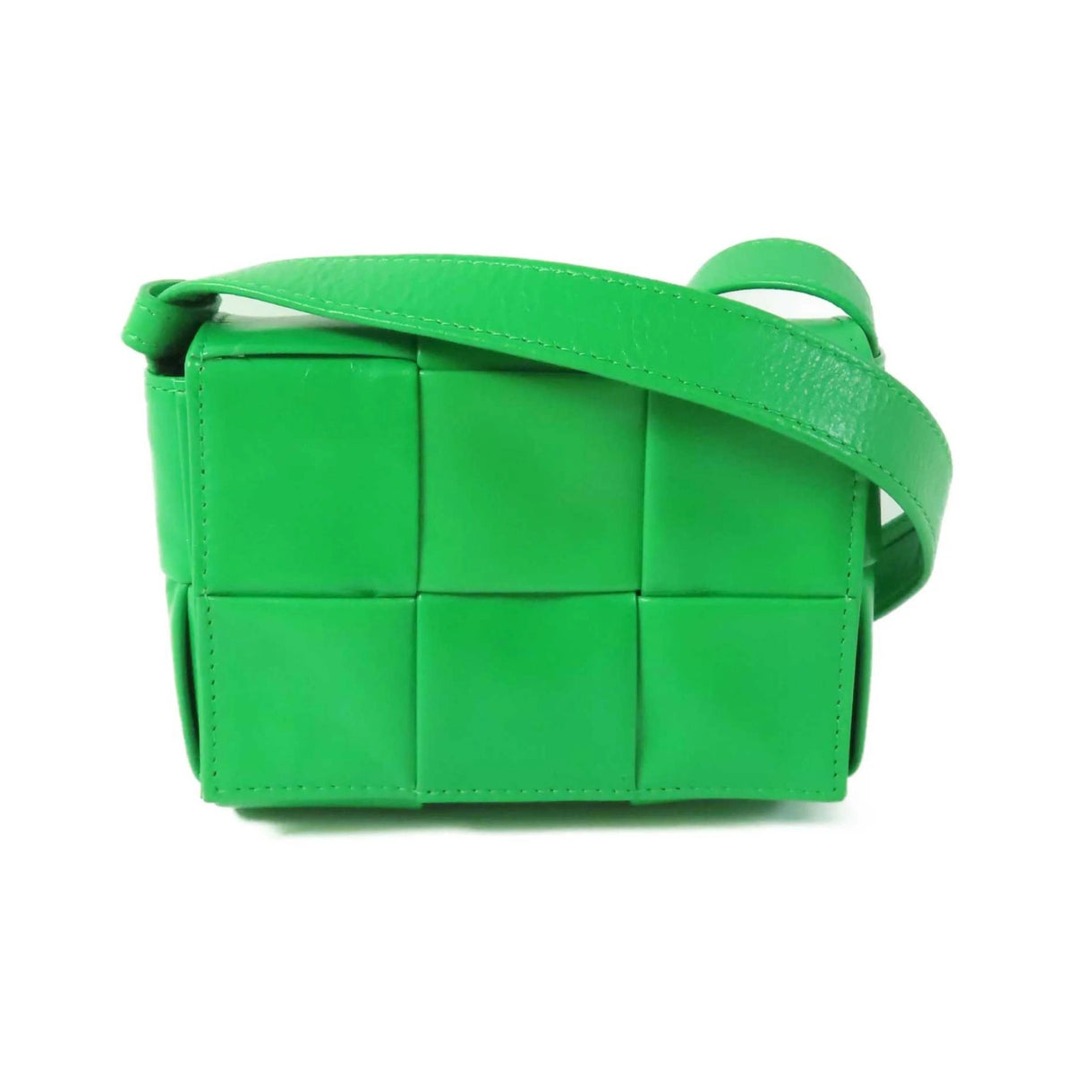 Bottega Veneta Candy Cassette Maxi Intrecciato Leather, Green, Leather, Crossbody Bag
