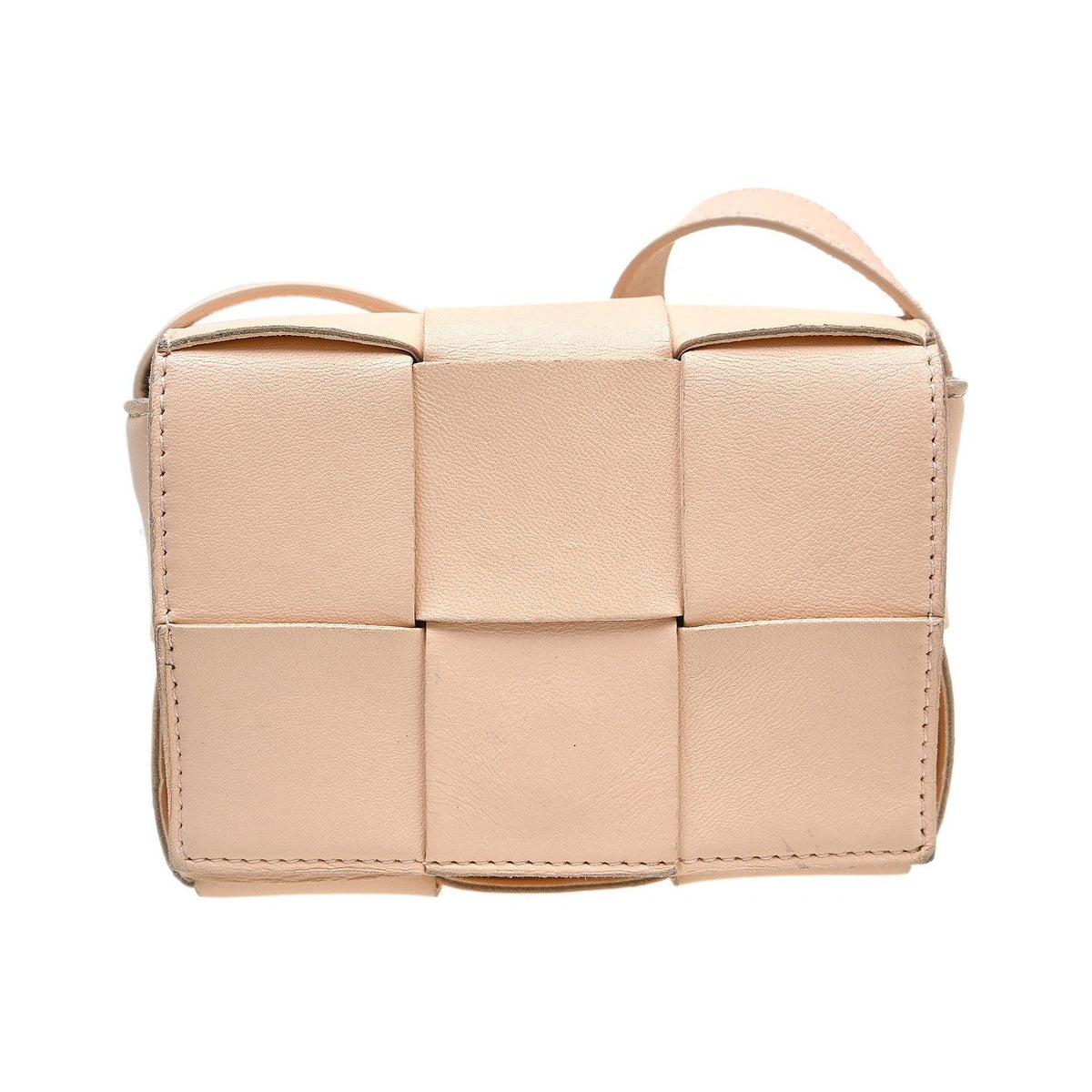 Bottega Veneta Candy Cassette Maxi Intrecciato Leather, Pink, Leather, Crossbody Bag