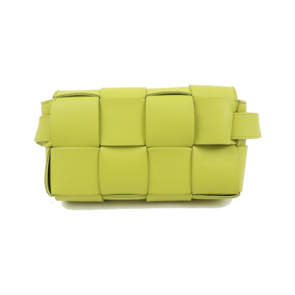 Bottega Veneta Cassette Belt Maxi Intrecciato Leather, Green, Leather, Clutch
