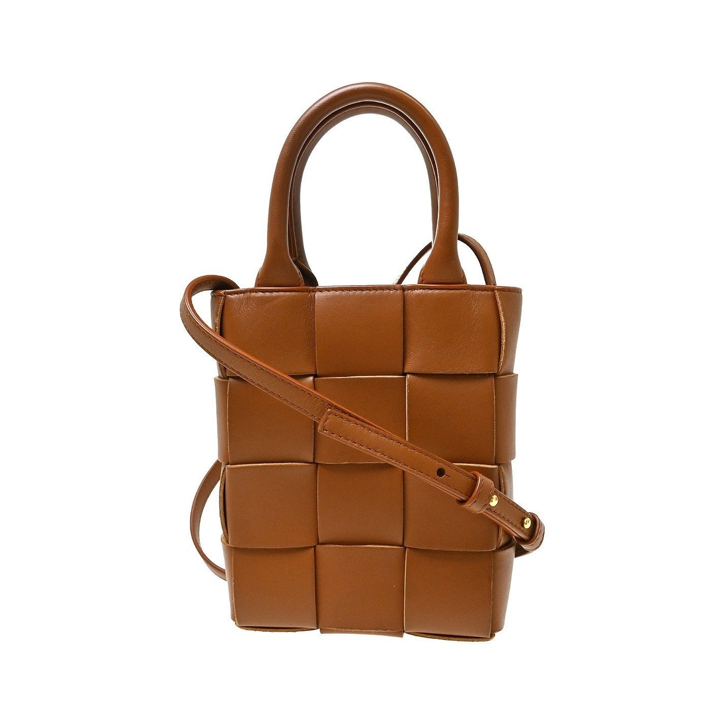 Bottega Veneta Cassette Convertible Tote Maxi Intrecciato Leather, Brown, Leather, Shoulder Bag