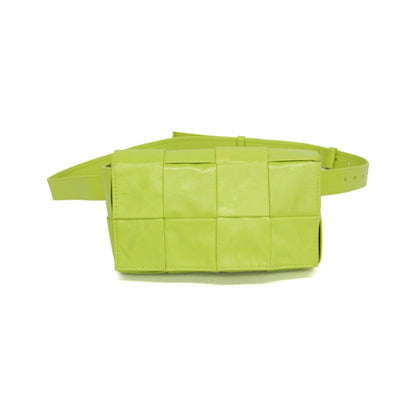 Bottega Veneta Cassette Leather, Green, Leather, Clutch
