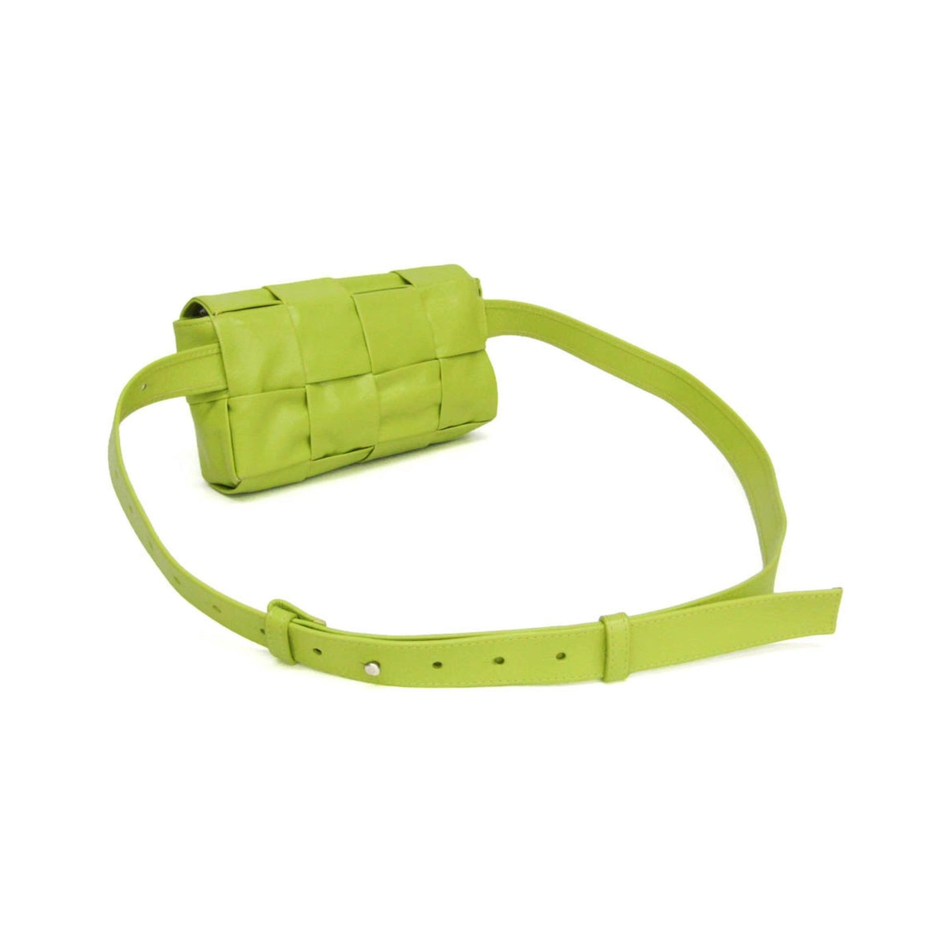 Bottega Veneta Cassette Leather, Green, Leather, Clutch
