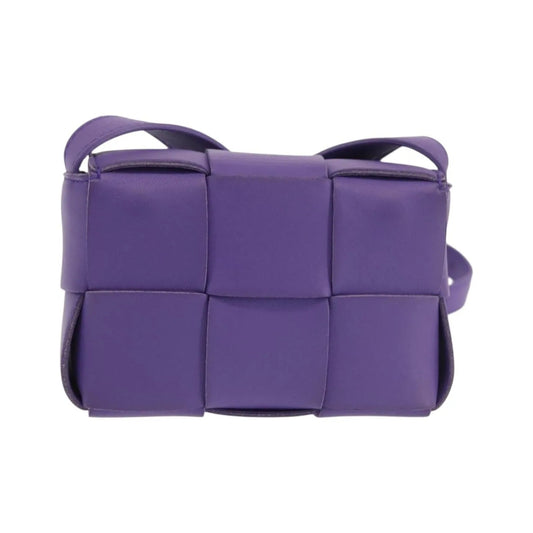 Bottega Veneta Cassette Maxi Intrecciato Leather, Purple, Leather, Clutch