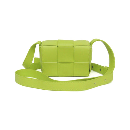 Bottega Veneta Cassette Maxi Intrecciato Leather, Green, Leather, Clutch