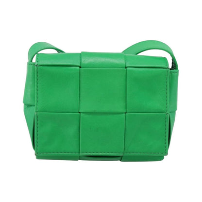 Bottega Veneta Cassette Maxi Intrecciato Leather, Green, Leather, Clutch