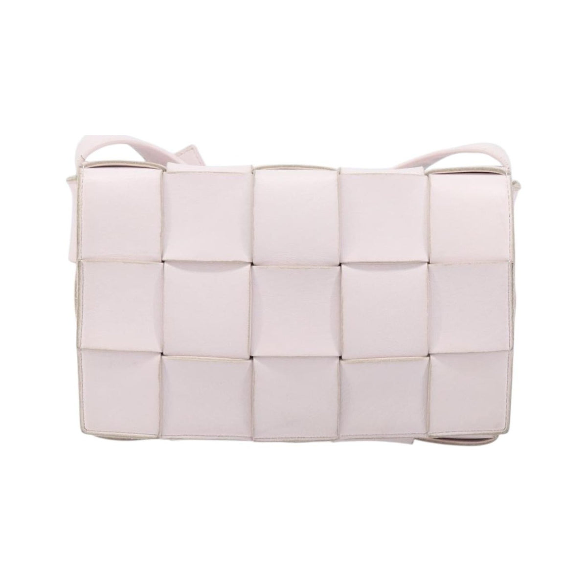 Bottega Veneta Cassette Maxi Intrecciato Leather, Pink, Leather, Crossbody Bag