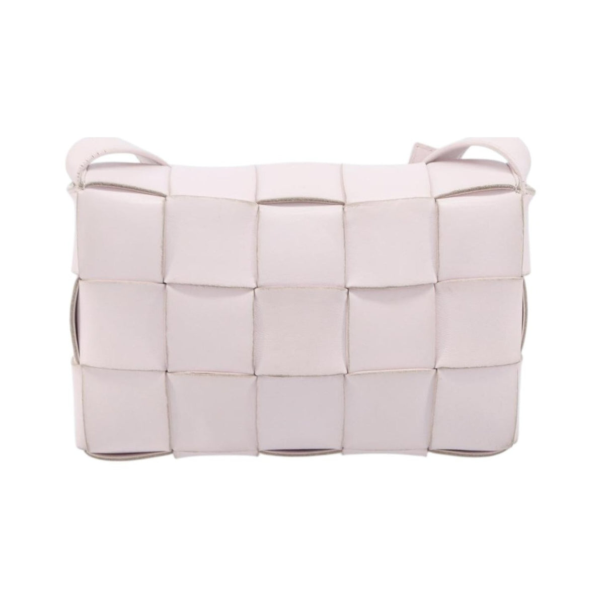 Bottega Veneta Cassette Maxi Intrecciato Leather, Pink, Leather, Crossbody Bag
