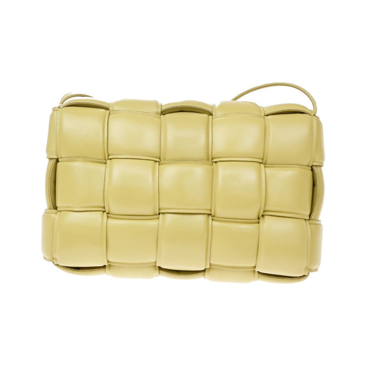 Bottega Veneta Cassette Padded Maxi Intrecciato Leather, Beige, Leather, Crossbody Bag