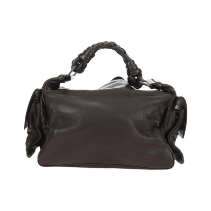 Bottega Veneta Cocker Hobo Leather, Brown, Leather, Handbag