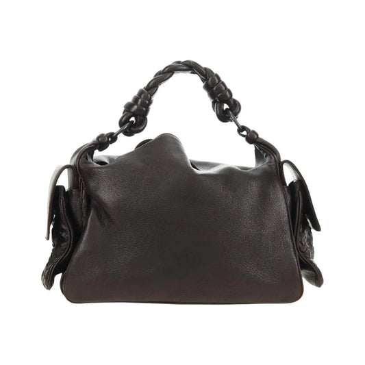 Bottega Veneta Cocker Hobo Leather, Brown, Leather, Handbag