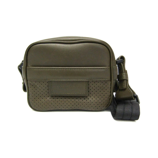 Bottega Veneta Crossbody Perforated Leggero Leather, Khaki, Leather, Shoulder Bag