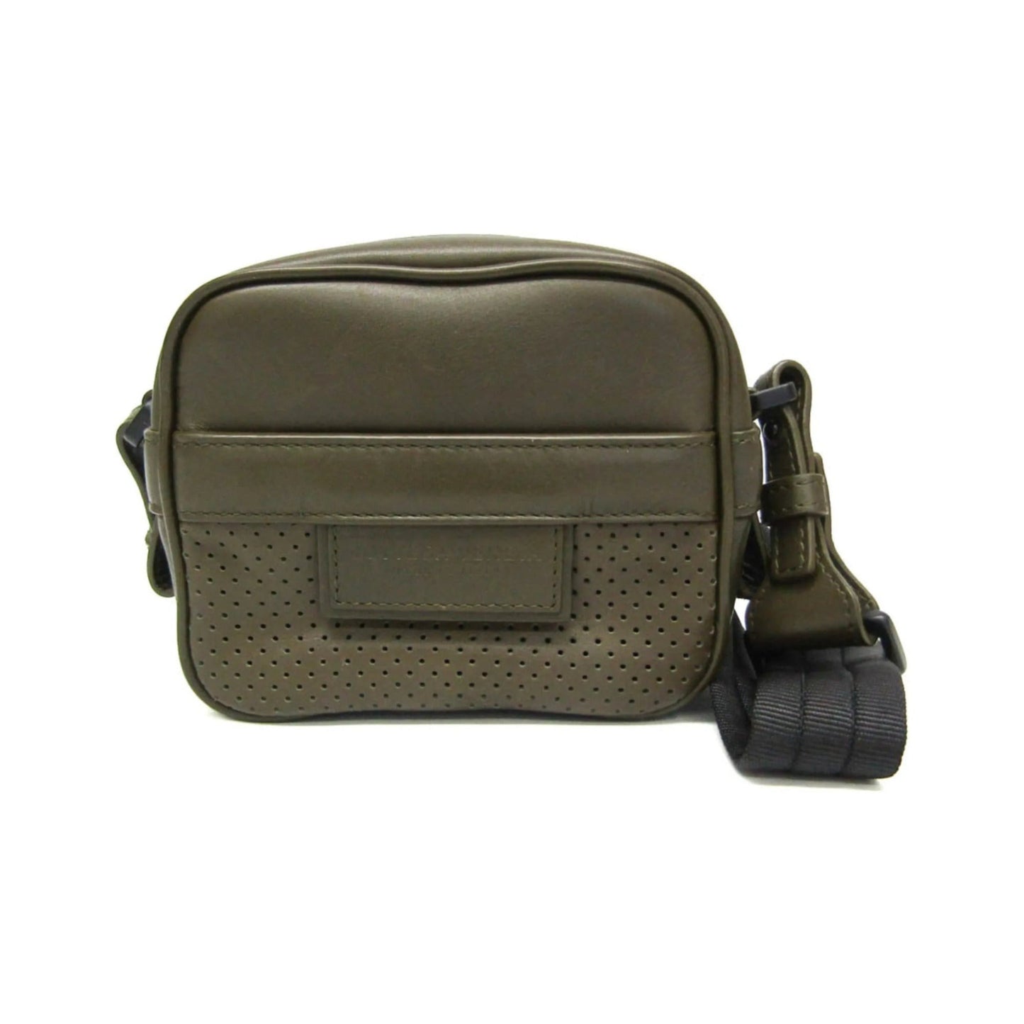 Bottega Veneta Crossbody Perforated Leggero Leather, Khaki, Leather, Shoulder Bag