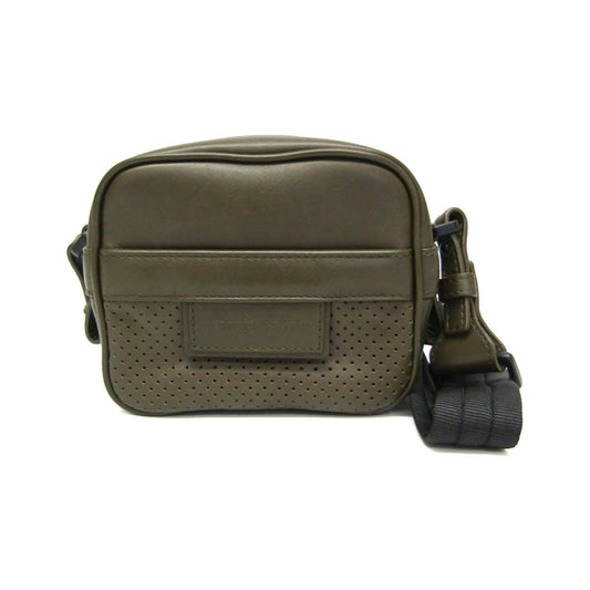 Bottega Veneta Crossbody Perforated Leggero Leather, Khaki, Leather, Shoulder Bag