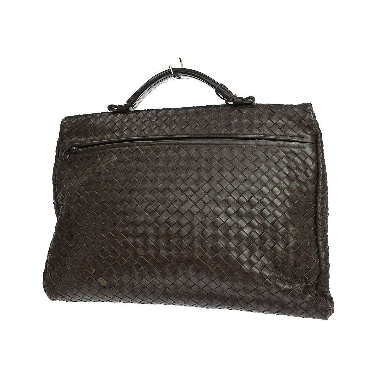 Bottega Veneta Envelope Intrecciato Nappa, Brown, Leather, Briefcase