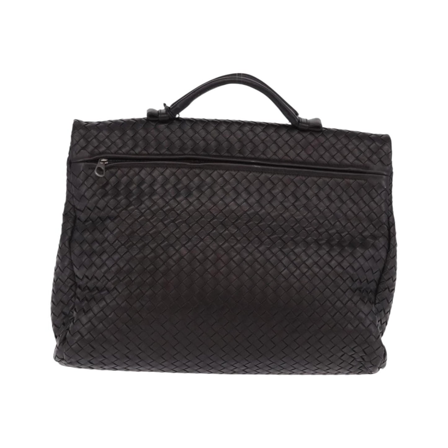 Bottega Veneta Envelope Intrecciato Nappa, Black, Leather, Briefcase