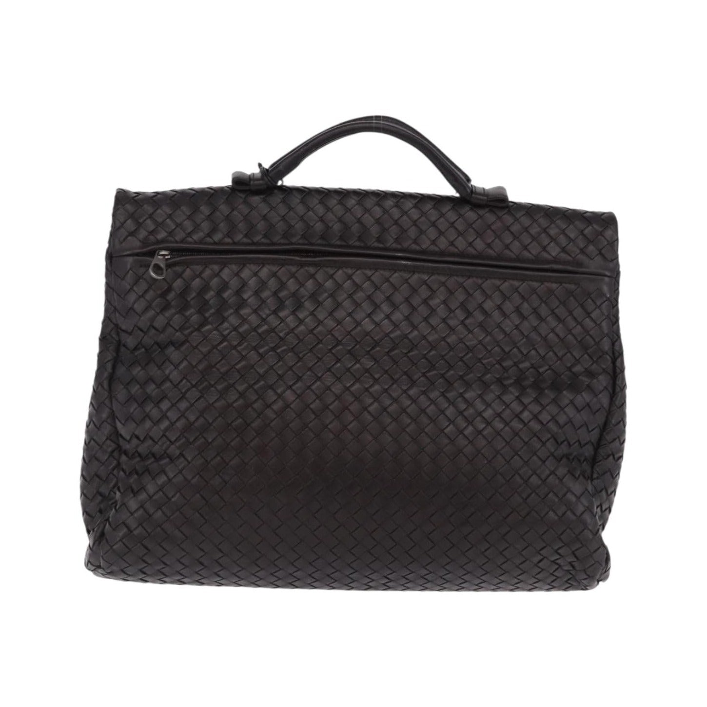 Bottega Veneta Envelope Intrecciato Nappa, Black, Leather, Briefcase