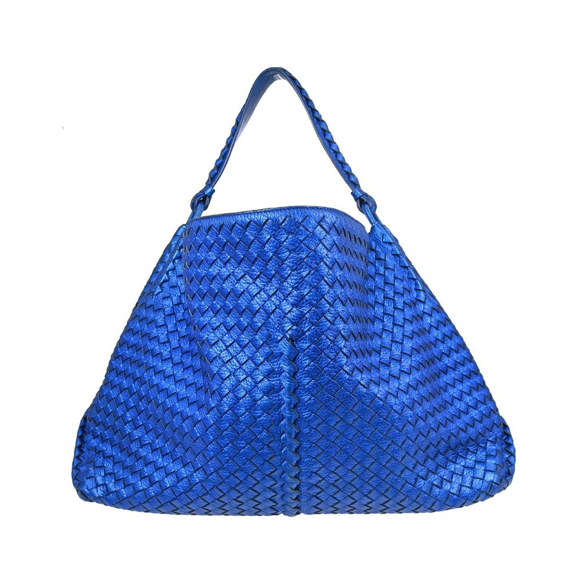 Bottega Veneta Intrecciato Handbag Intrecciato, Metallic, Leather, Handbag