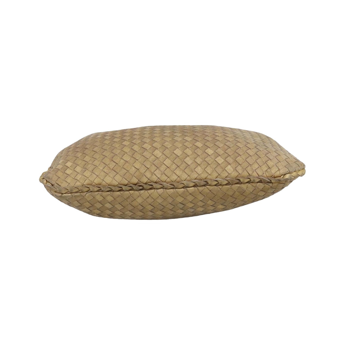 Bottega Veneta Intrecciato Leather, Gold, Leather, Handbag