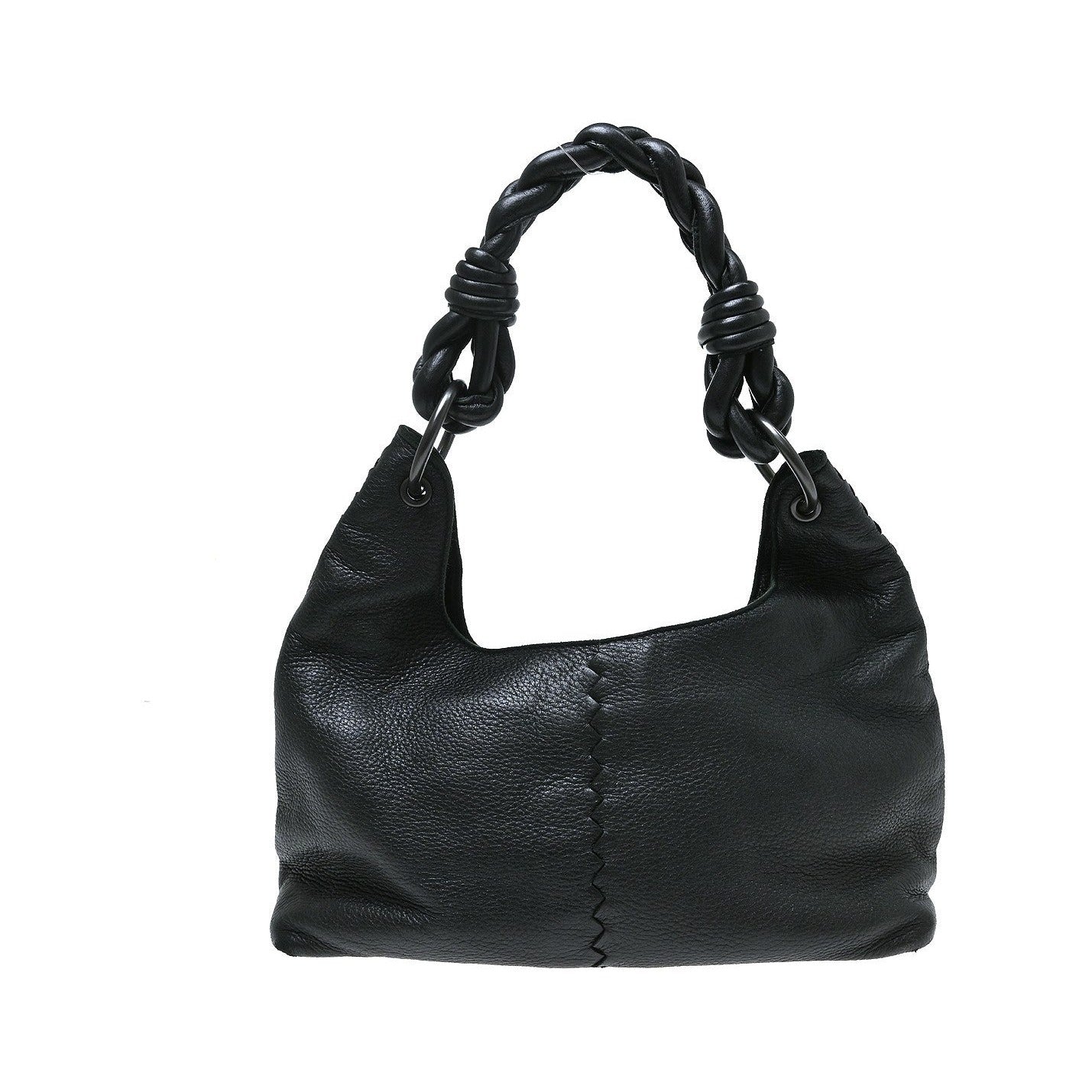 Bottega Veneta Intrecciato Leather, Black, Leather, Handbag