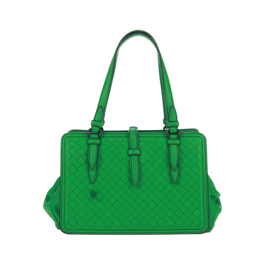 Bottega Veneta Intrecciato Leather, Green, Leather, Handbag