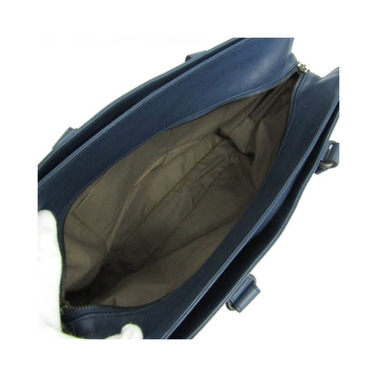 Bottega Veneta Intrecciato Leather, Navy, Leather, Briefcase