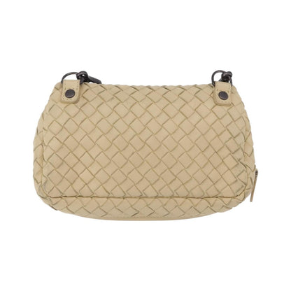 Bottega Veneta Intrecciato Shoulder Leather, Beige, Leather, Shoulder Bag