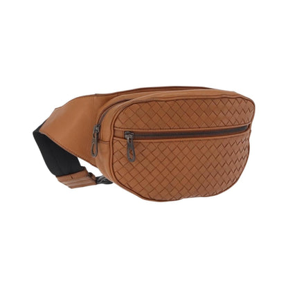 Bottega Veneta Light Waist Intrecciato Leather, Brown, Leather, Handbag