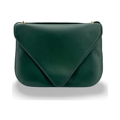 Bottega Veneta Mount Leather, Green, Leather, Shoulder Bag
