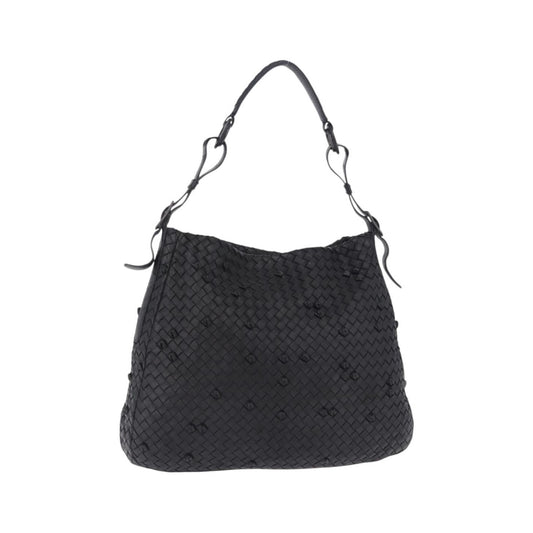 Bottega Veneta Naruto Knot Intrecciato Nappa, Black, Leather, Shoulder Bag