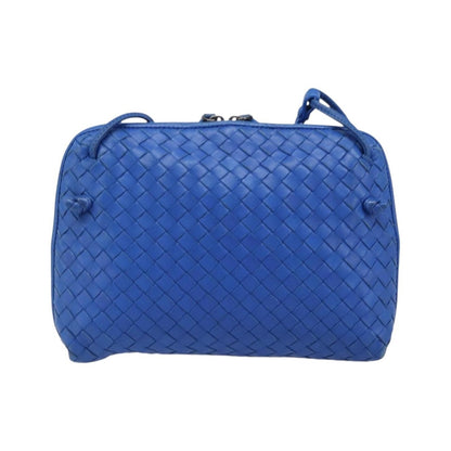 Bottega Veneta Nodini Intrecciato Nappa, Blue, Leather, Shoulder Bag