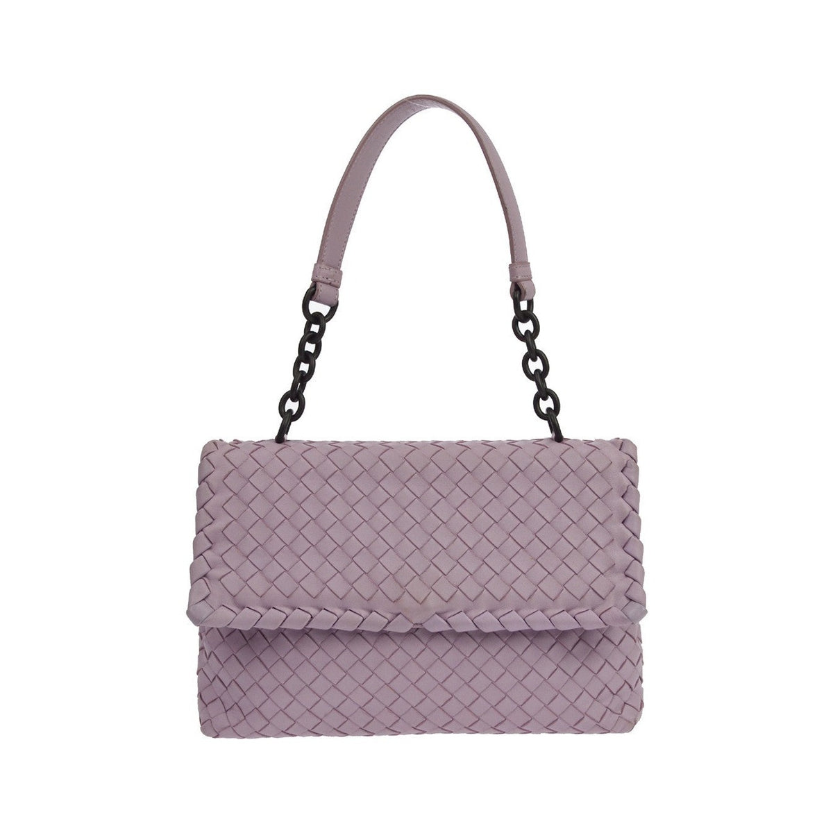 Bottega Veneta Olimpia Intrecciato Nappa, Purple, Leather, Shoulder Bag