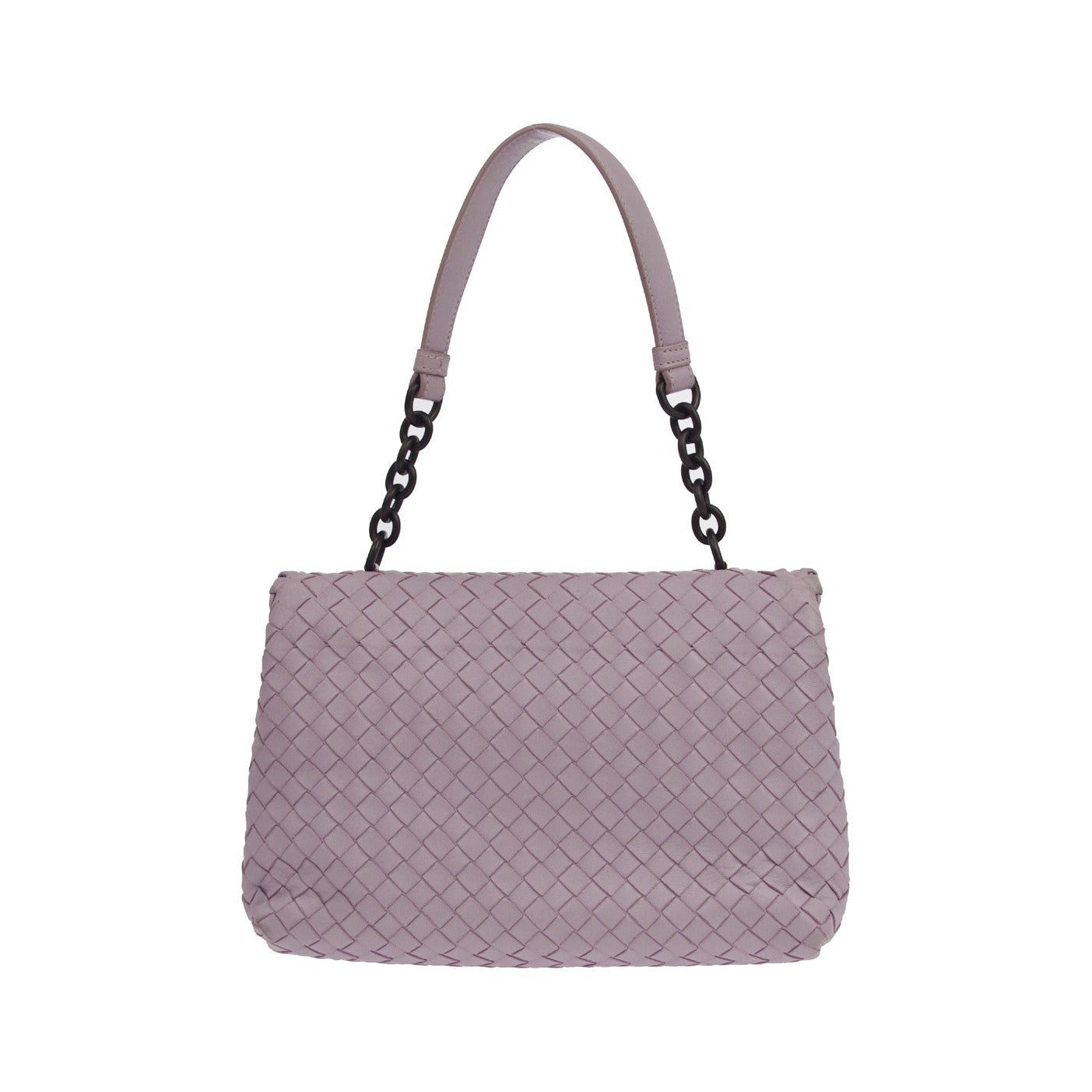 Bottega Veneta Olimpia Intrecciato Nappa, Purple, Leather, Shoulder Bag