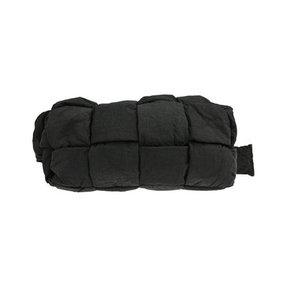 Bottega Veneta Padded Tech Cassette Intrecciato Nylon, Black, Nylon, Shoulder Bag