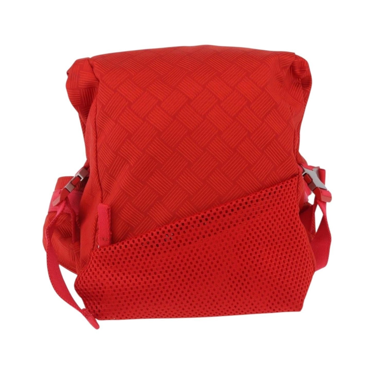 Bottega Veneta Paper Touch Printed Nylon, Red, Nylon, Backpack