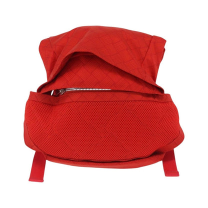 Bottega Veneta Paper Touch Printed Nylon, Red, Nylon, Backpack