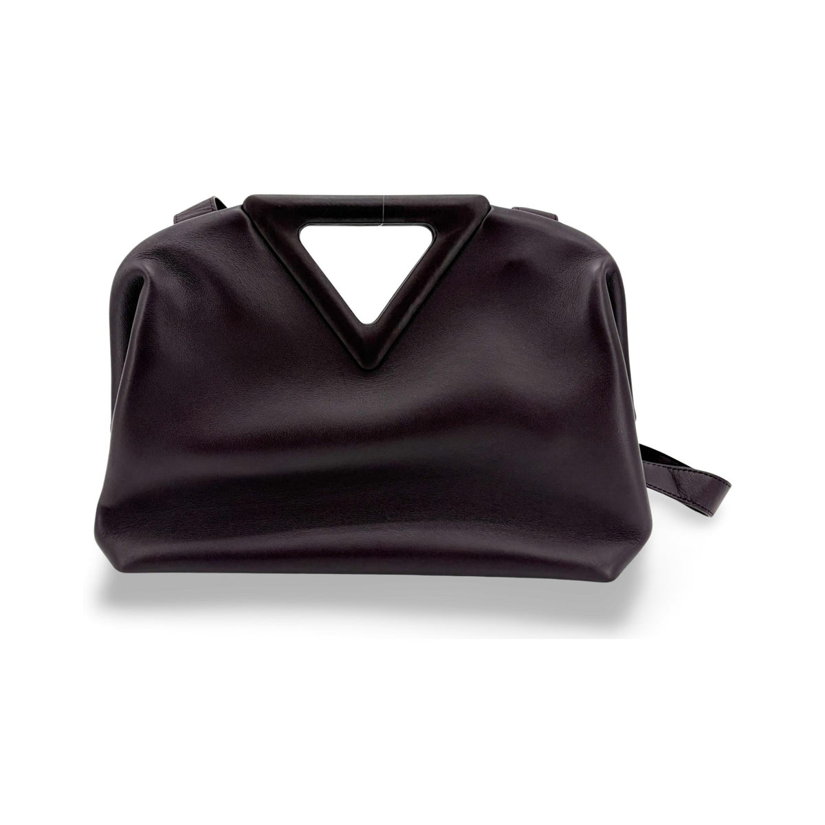 Bottega Veneta Point Leather, Purple, Leather, Shoulder Bag