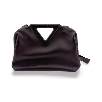 Bottega Veneta Point Leather, Purple, Leather, Shoulder Bag