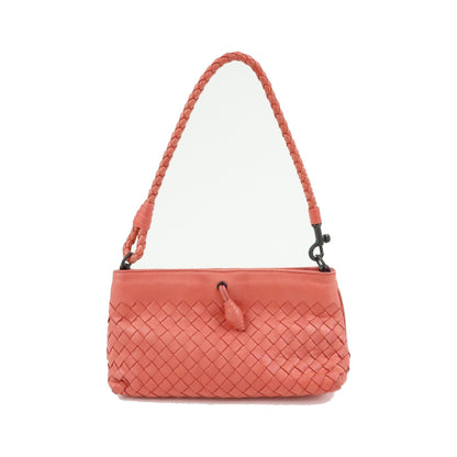 Bottega Veneta Shoulder Intrecciato Nappa, Pink, Leather, Shoulder Bag