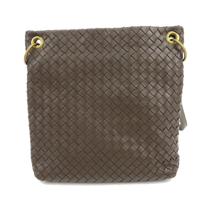 Bottega Veneta Shoulder Intrecciato Nappa, Brown, Leather, Shoulder Bag